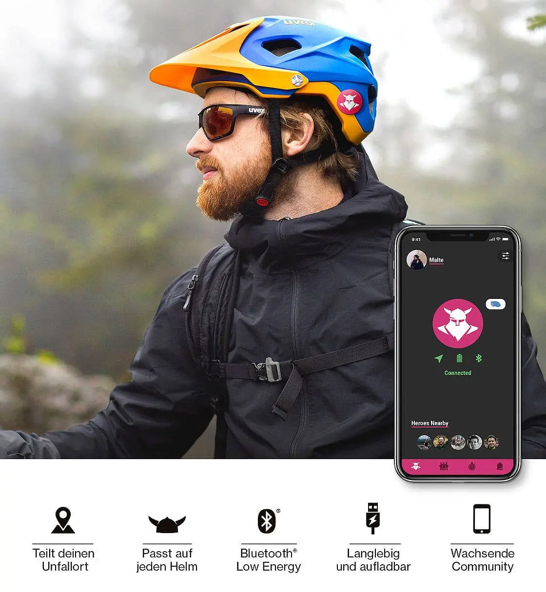 Uvex Tocsen Crashsensor Pink 2 Uvex Tocsen Crashsensor Pink - Image 2