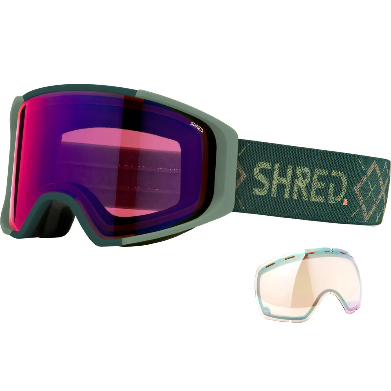 Shred Simplify Recycled CBL Blast Mirror + Spare Lens 1 Shred Simplify Recycled CBL Blast Mirror + Spare Lens